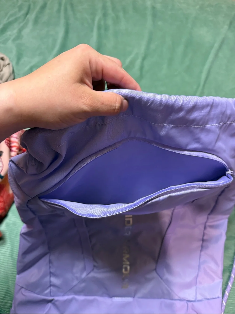 Under Armour Purple Drawstring Gym Sack